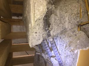 Damaged Column Core & Reinforcing